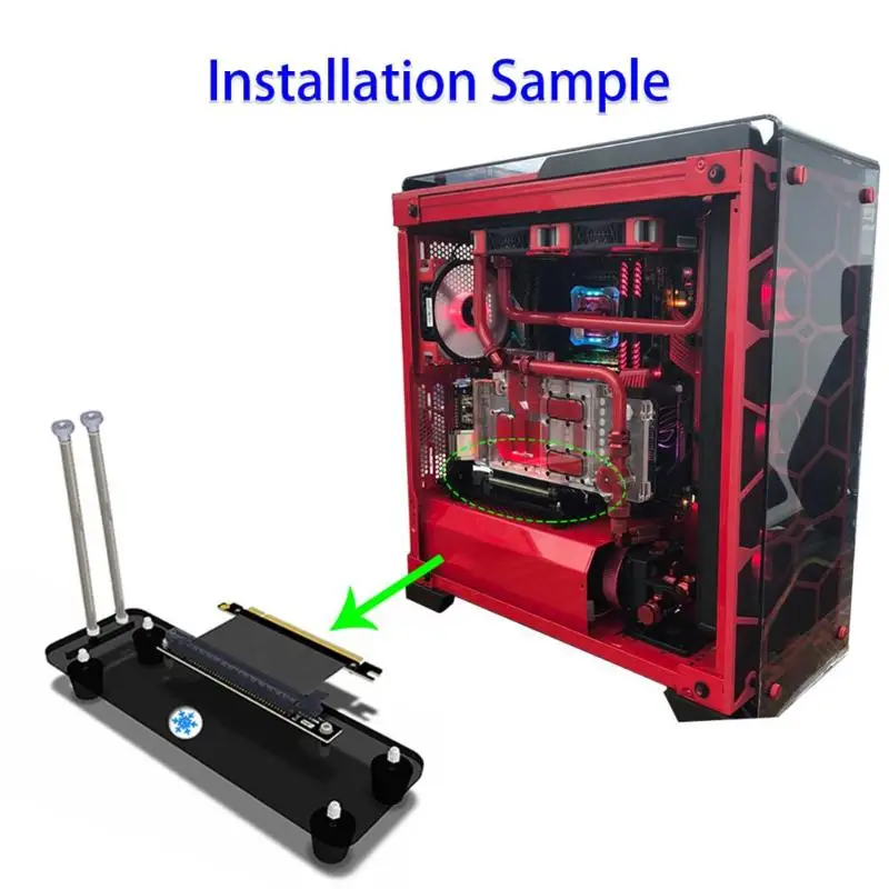 PCI E3.0 16X адаптер Riser Card Cooler Master Вертикальная графическая карта Скоба пластиковая