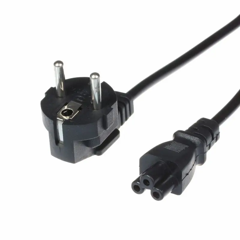150 шт Тетрадь 2prong Мощность Шнур ЕС Подключите адаптер AC удлинитель 1 2 м 4FT 0 5 кв. MM2|2