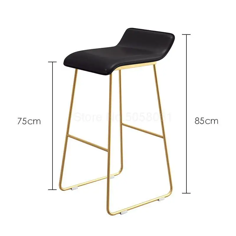 ml12 Nordic bar stool casual home simple creative wrought iron bar chair front desk red coffee high stool - Цвет: ml12