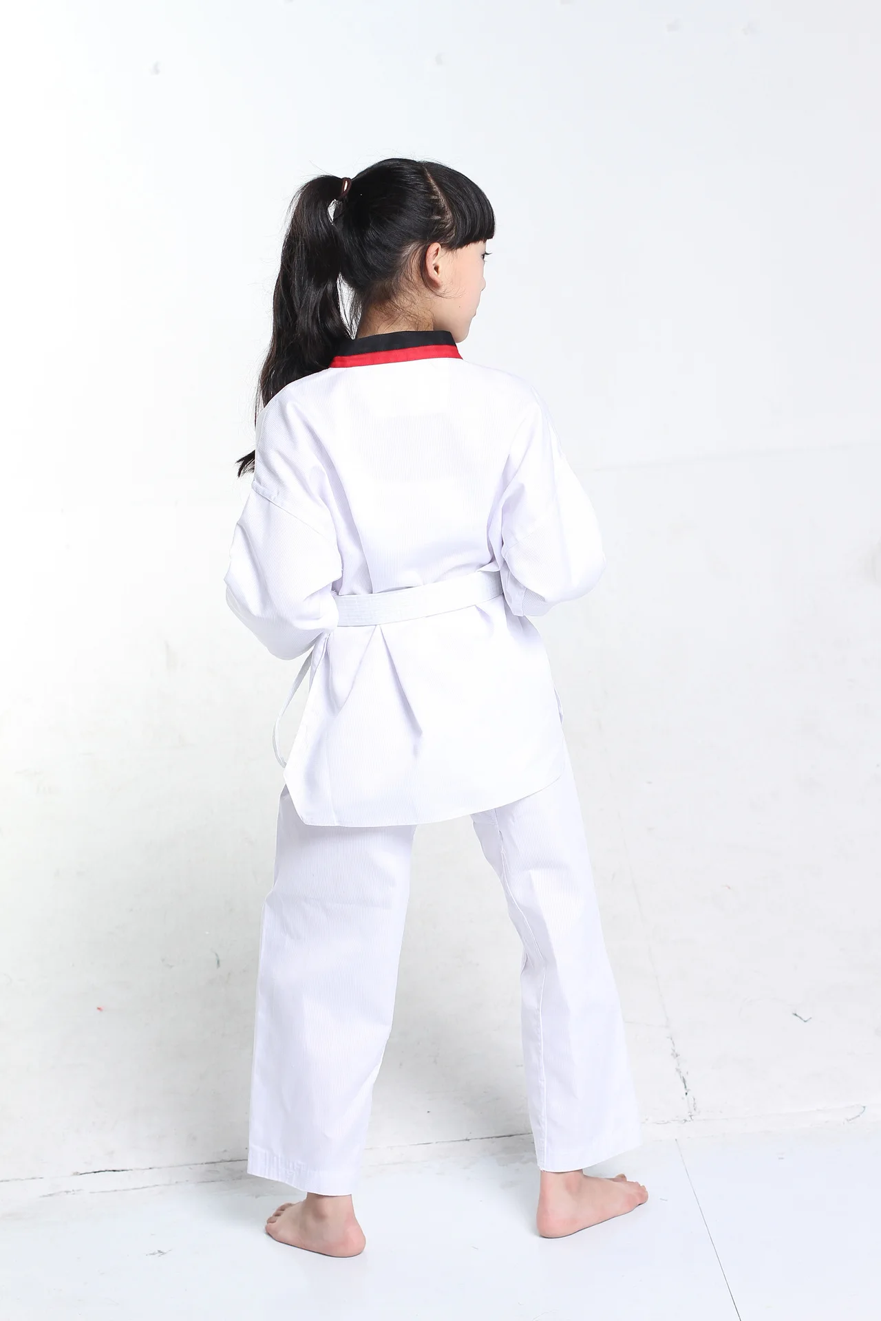 2019 Children Kimono Judo Kickboxing Practice Costume White Kid Boys Girls Taekwondo Suit Karate Tae Kwon Do Clothes Cotton | Детская