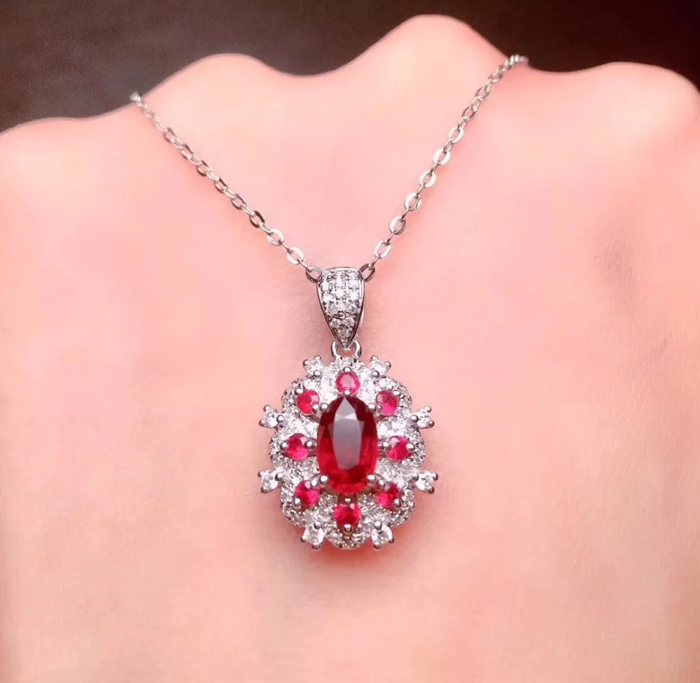 Ювелирные изделия из настоящего Pure18 K золота ювелирные натурального 100% рубина