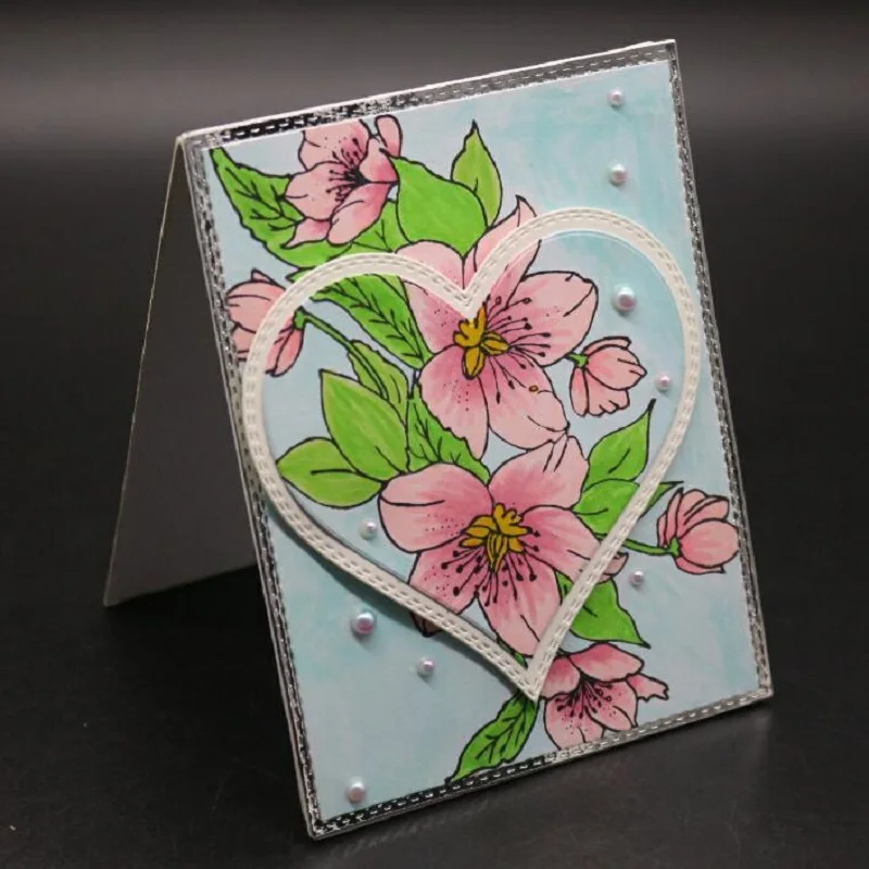 Glita Creatif 3 pcsheart Свадебные штемпели для скрапбукинга DIY альбом фото декоративные
