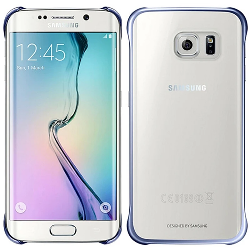 Samsunga Galxy S7 S6 Edge чехол Прозрачный Жесткий ПК Тонкий чехол на заднюю панель Полная защита от царапин Роскошный прозрачный чехол