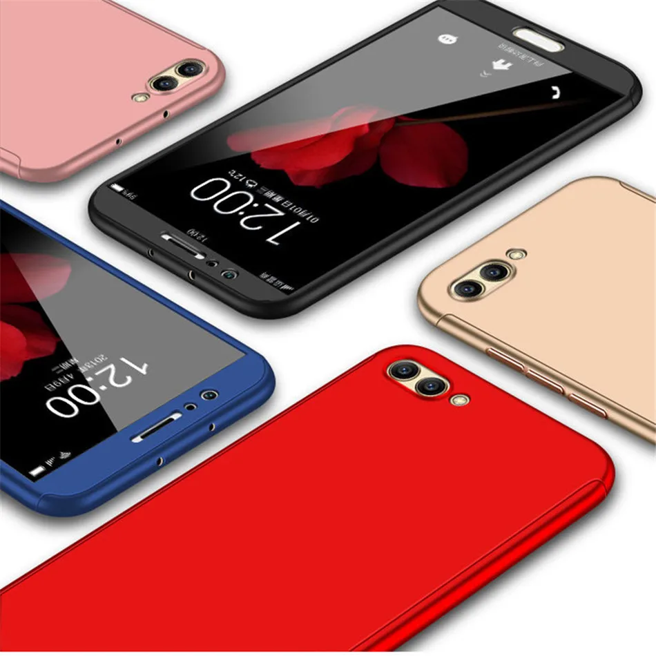 360 полный защитный чехол для huawei Honor 9 10 8 Lite 7X 8X 8C чехол s со стеклом для Honor V9 Play V10 чехол для телефона оболочка