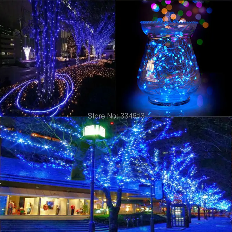 30 м/99FT 300LED гирлянда с медным проводом проводные Рождественские огни декоративные