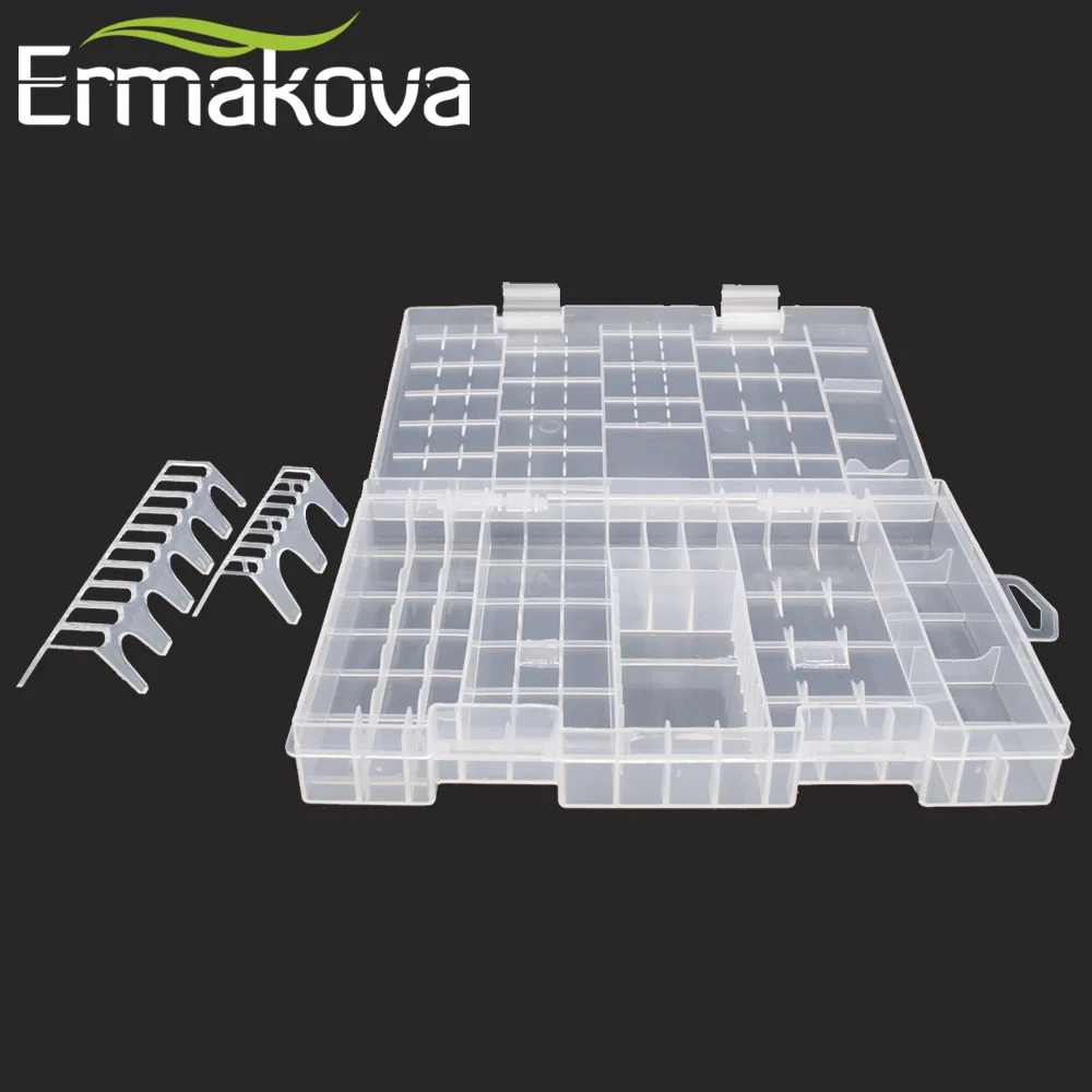 ERMAKOVA 27 5 см жесткий пластиковый прозрачный органайзер для батарей чехол
