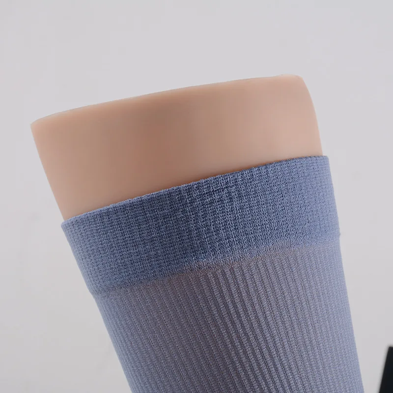 

7Pair Summer Fashion Men Long Socks Breatheble Thin Invisible Socks Solid Color Polyester High Elastic Men Casual Socks