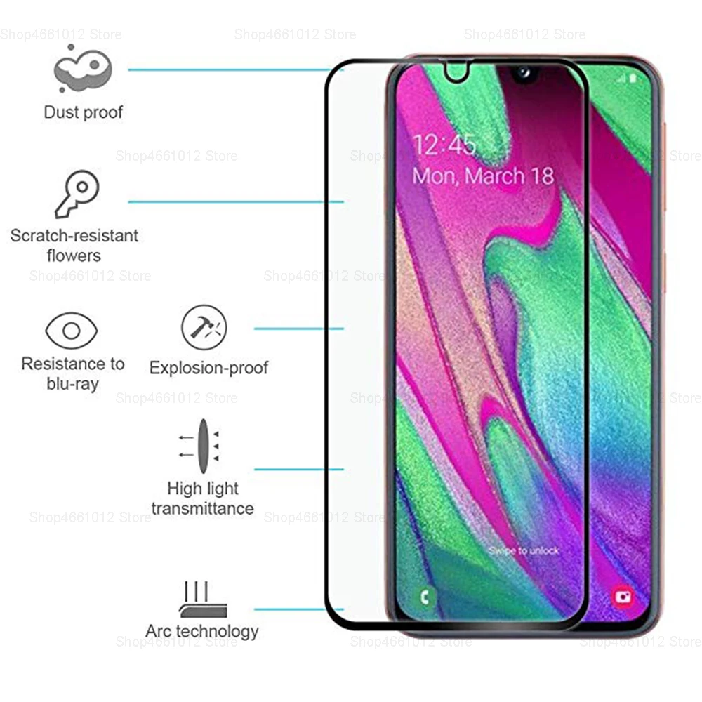 Защитное стекло закаленное для Samsung Galaxy A40/A50/A60/A30/A20/A10|Защитные стёкла и плёнки