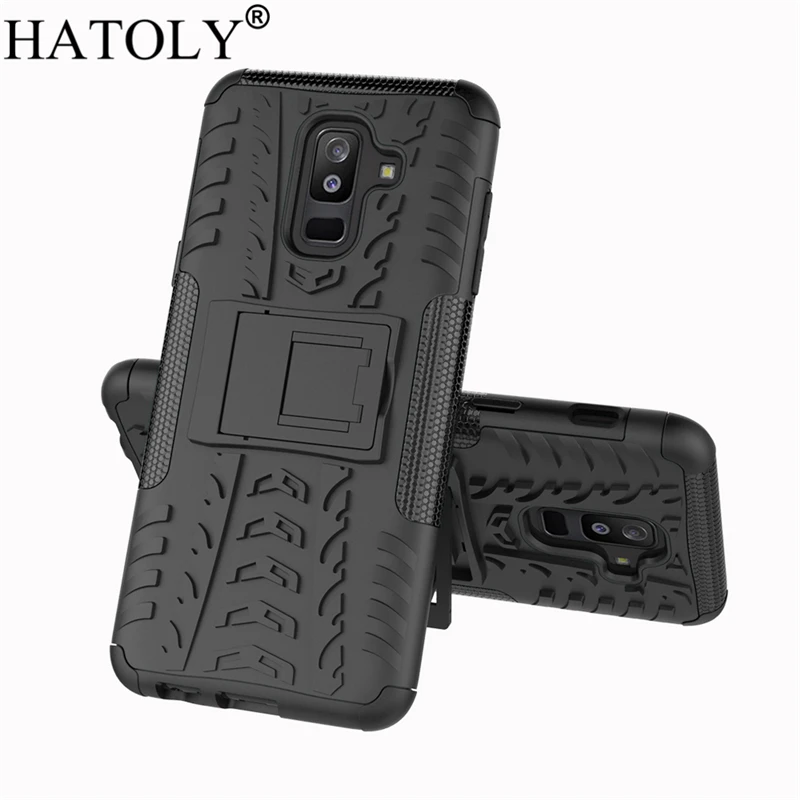 Чехол HATOLY для Samsung Galaxy A6 Plus 2018 армированный Силиконовый прочный жесткий