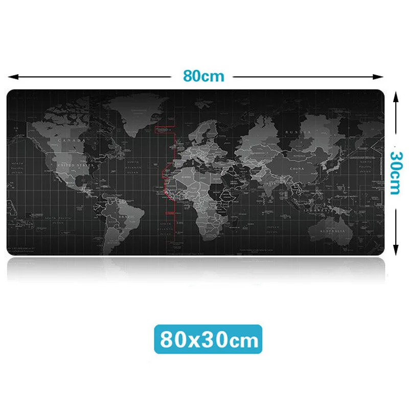 Oversized Mouse Pad World Map Gaming Mousepad Anti-slip Natural Rubber Large Size for Mat with Locking Edge | Компьютеры и офис