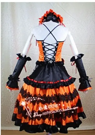 Аниме Дата живой токисаки Куруми Косплей Кошмар Хэллоуин Карнавальный Костюм