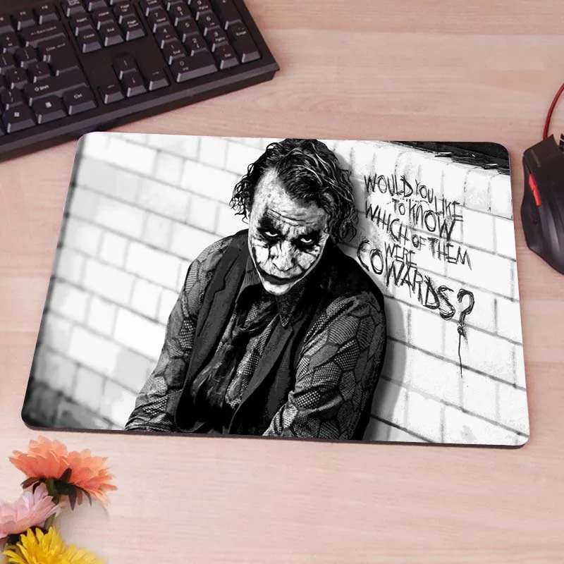 25X29CM Batman Arkham City, Joker, Heath Ledger игровая мышь для геймера Mause коврик для мыши резиновый Нескользящий Резиновый Коврик - Цвет: 25X29CM