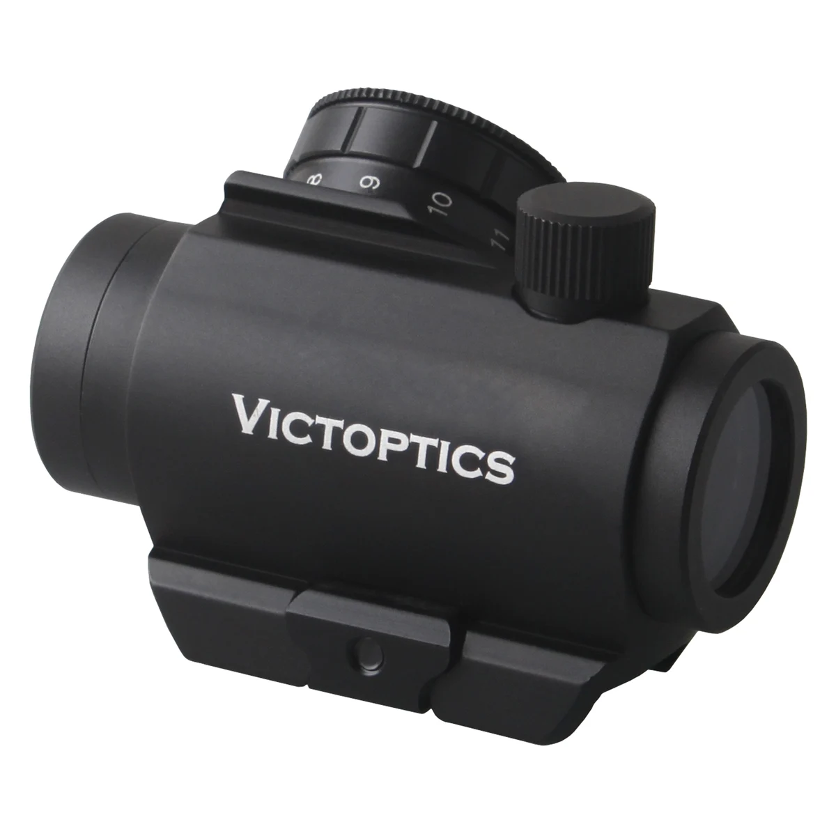 VictOptics 1x22 Лучший доступный красный точечный прицел с Riser Picatinny 21 мм Крепление 11 уровней точечная интенсивность Охота