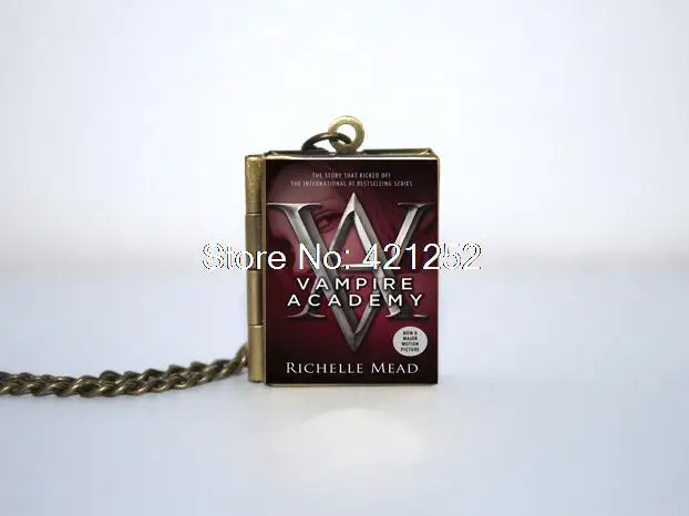 Vampire Academy Book Locket Necklace Keyring silver &amp bronze tone B2354 | Украшения и аксессуары