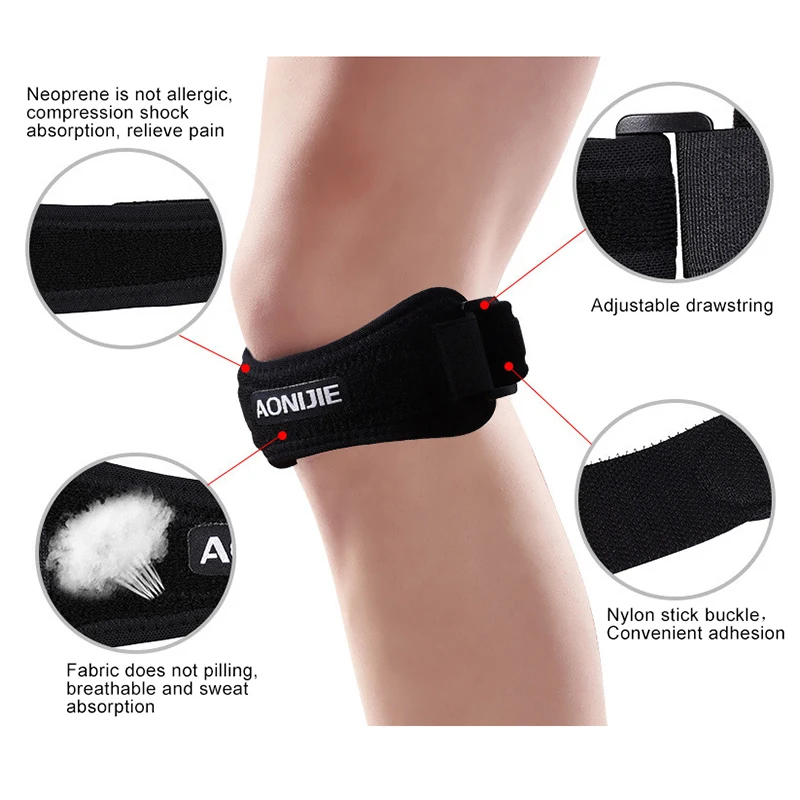 Наколенник Patella регулируемый наколенник s силикагелевый для пеших прогулок бега