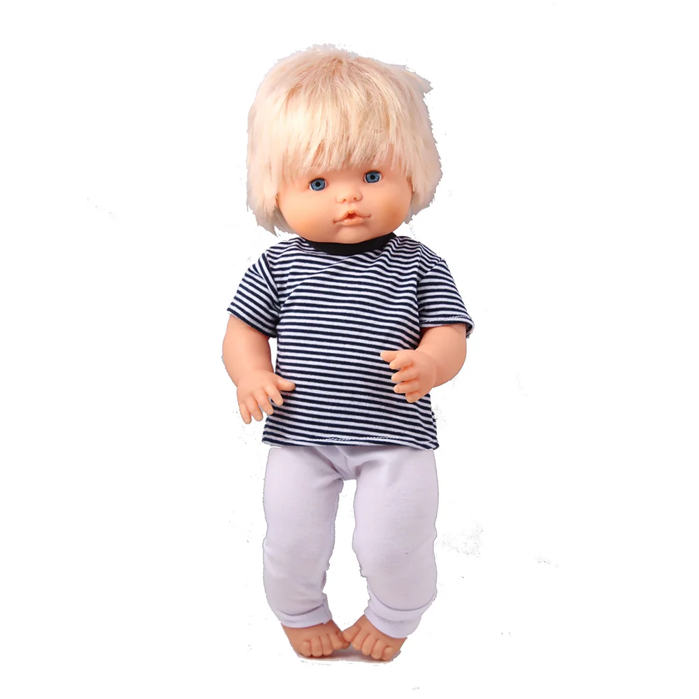 Одежда для кукол размер 41 см Nenuco Doll y su Hermanita полосатая футболка с 2 цветными