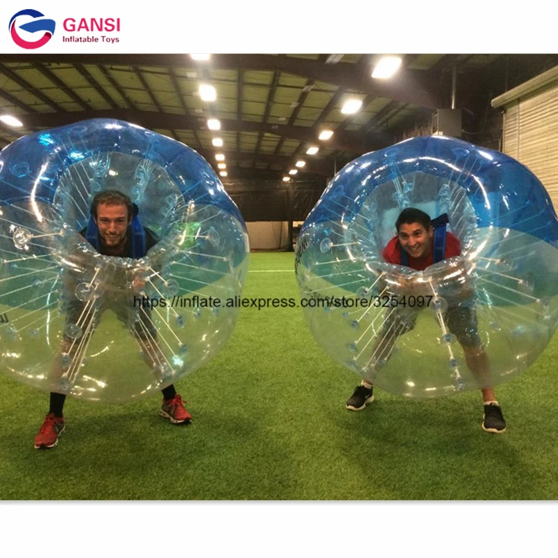 屋外クリアガラスインフレータブルバンパーボール インフレータブルバブルボールスーツ遊び場のためのゲーム