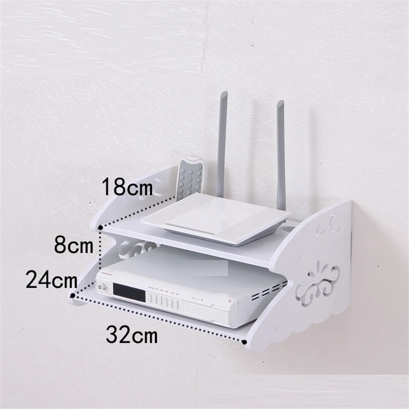 MODEL P Коллекция Европейский маршрутизатор гостиная прием Wi-Fi настенные подвесные стеллажи Полка вешалка розетка крышка коробка шкаф ТВ комплект-топ - Цвет: MODEL P
