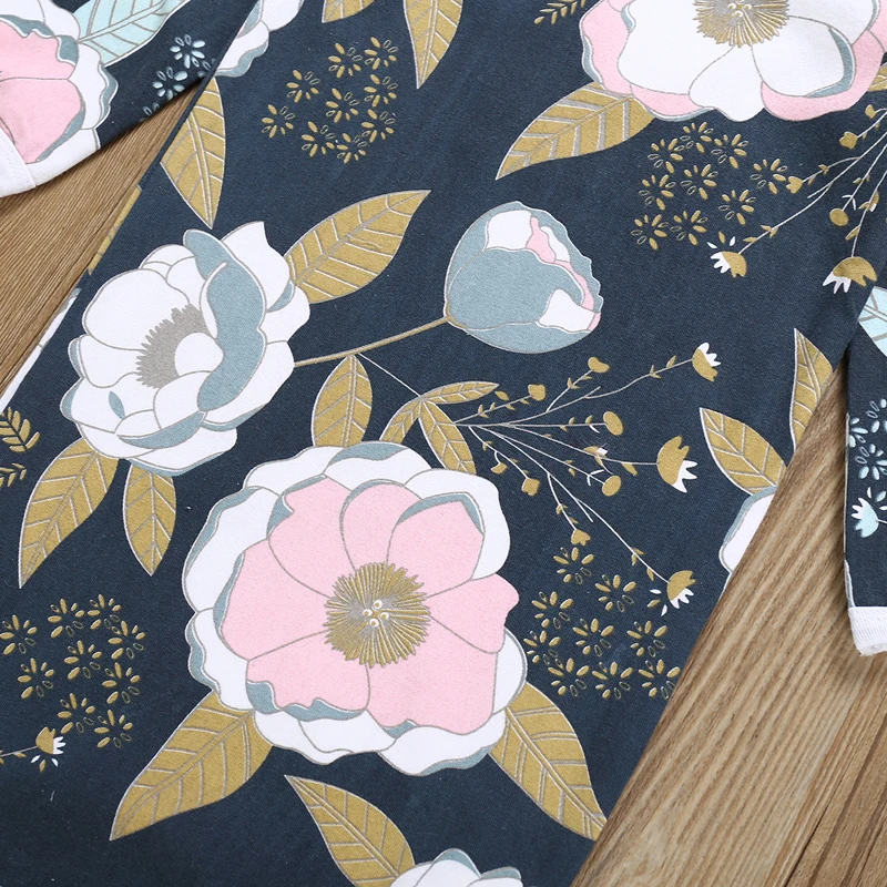 Детский спальный мешок SOSOCOER с длинным рукавом модная одежда для сна цветами и