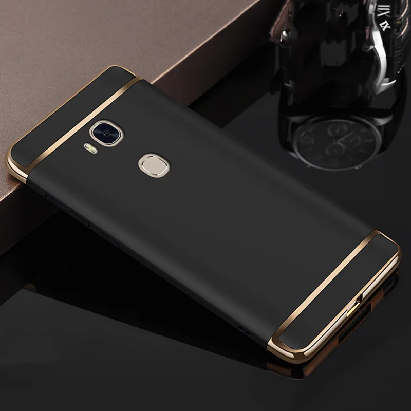 MAKAVO For Huawei Honor 5X Case 3in1 Fashion Plating Matte Back Phone Cover Coque Housing GR5 / X5 |
