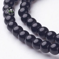 110pcsstrand 3mm black glass round beads loose spacer round beads for jewelry making diy bracelet necklace accessories