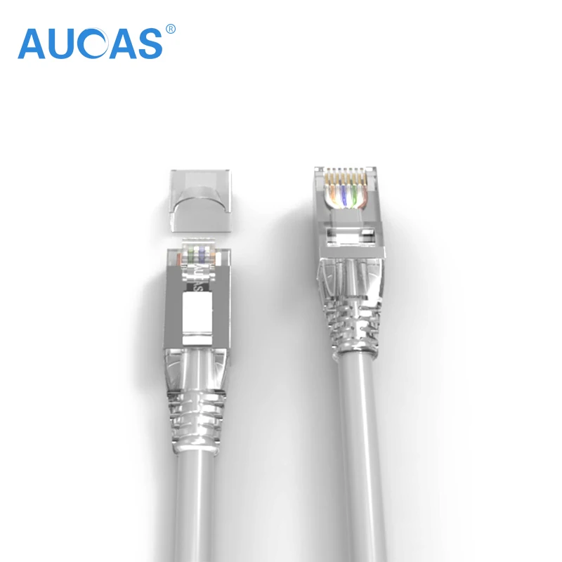 AUCAS (3 шт./упак.) 1m 2m 3m 5m Gigabit CAT6 FTP соединительный кабель шнур RJ45 экранированный