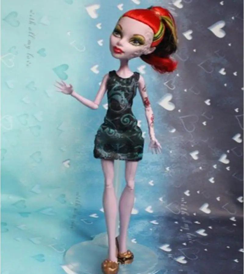 color 5 Модное свадебное платье для куклы Monster High, платье для вечеринок, Vestidos, Одежда для куклы детские игрушки Monster High - Цвет: color 5