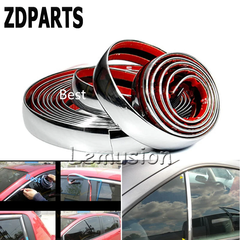 ZDPARTS 5 м хромированная отделка Автомобильная молдинговая полоса декоративная