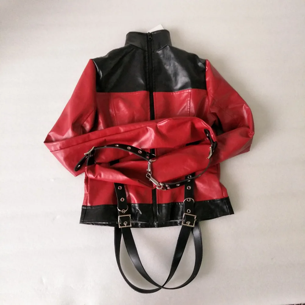 Повязка на голову для ролевых игр кожаный прямой жакет костюм Хэллоуина S/M L/XL