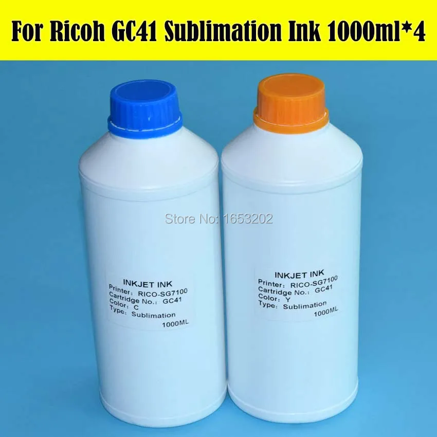 Горячее предложение! Распродажа! 4000 ml/lot GC41 сублимационные чернила для Ricoh