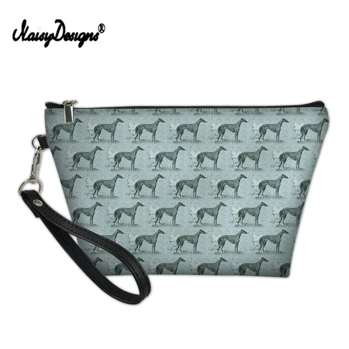 Кофе Женская косметичка Dot Greyhound Dog, дорожная косметичка, модная женская косметичка, косметичка, несессер, косметичка, органайзер, чехол, клатч - Цвет: Кофе