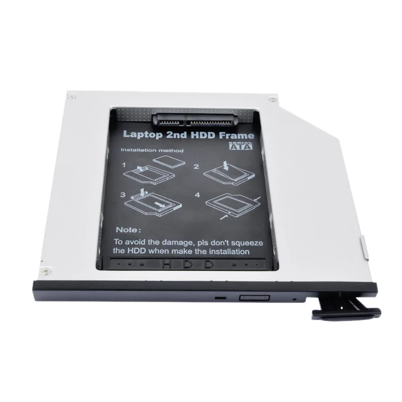 DeepFox алюминиевый переходник Optibay для установки второго жесткого диска 9 5 мм SATA 3 0