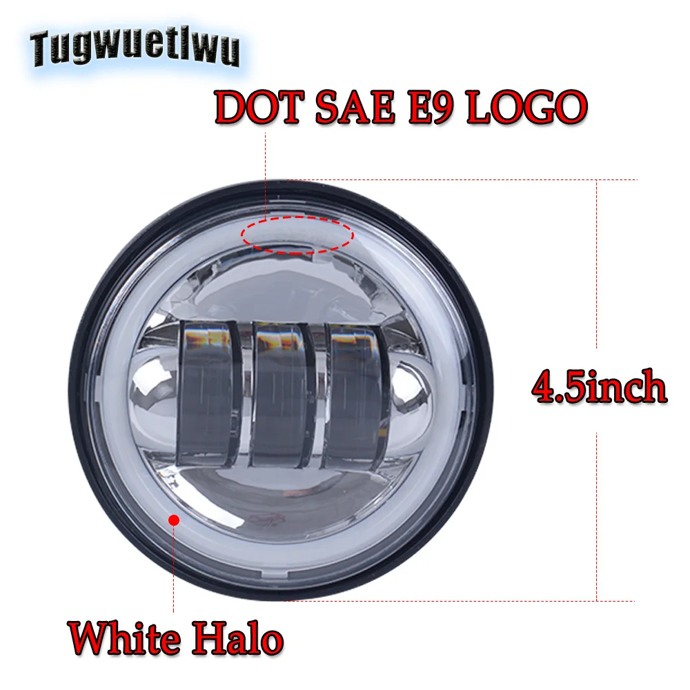 Мотоциклетные фары 7 дюймов светодиодный круглый фонарь 4 5 противотуманная фара