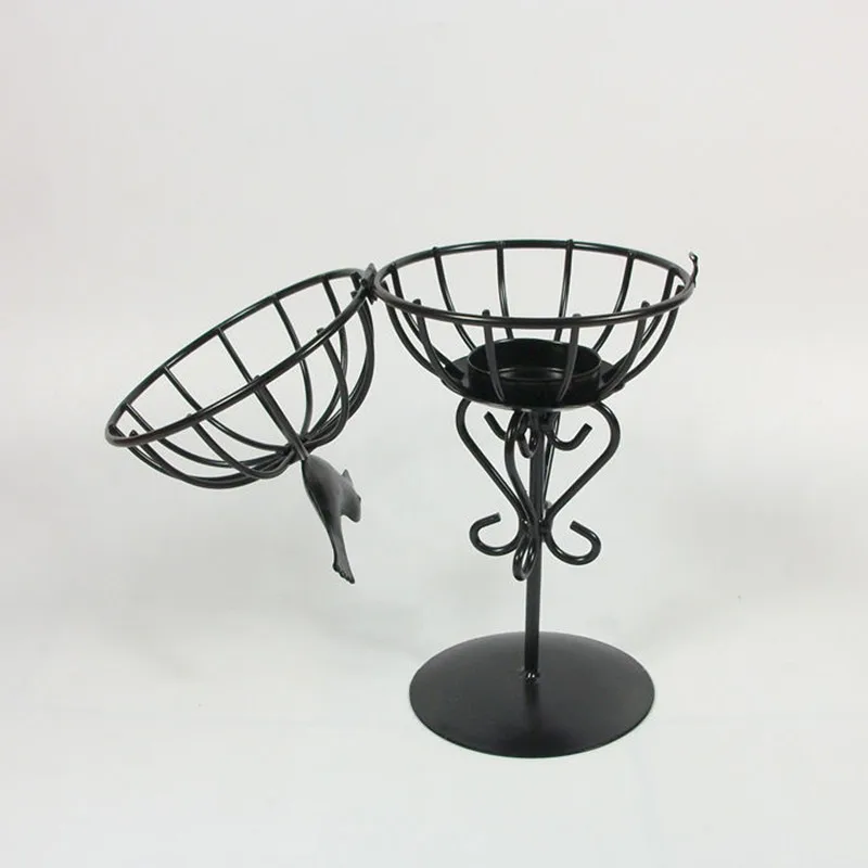 Подсвечник ASFULL в виде птичьей клетки железная дизайнерская подсвечник