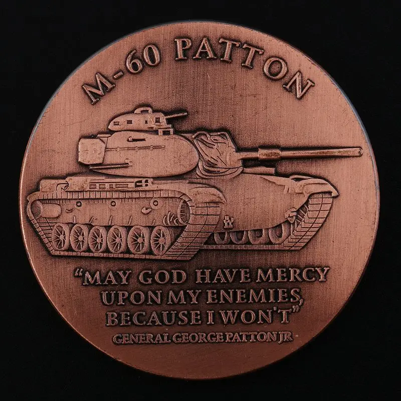 Основной боевой танк M60 Patton Памятная коллекция монет подарок сувенир|Безвалютные