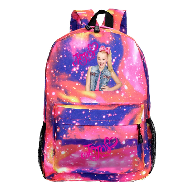 Красивый Jojo Siwa рюкзак для женщин девочек модный узор рюкзак дорожная школьная сумка для девочек классический рюкзак - Цвет: 10