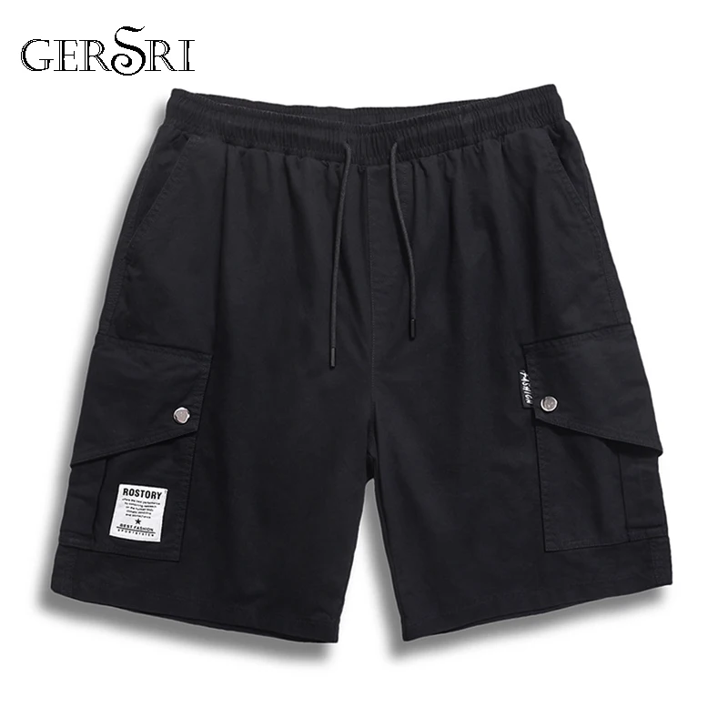 Шорты gerшри мужские с завязкой на талии модные повседневные короткие штаны