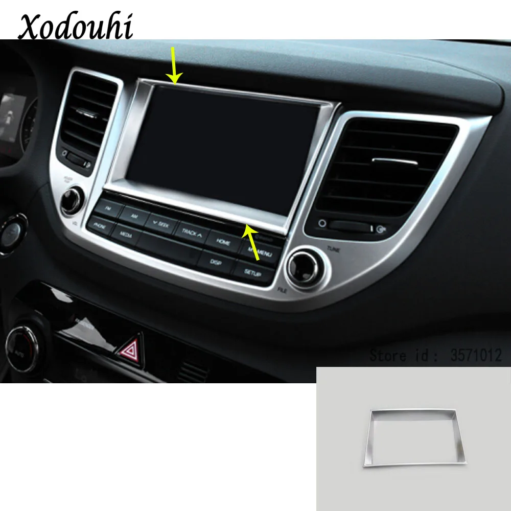 Для Hyundai Tucson 2015 2016 2017 2018 автомобильный Стайлинг Abs навигационная панель