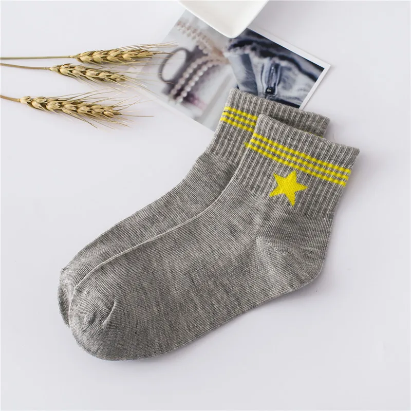 SOFIBERY/Модные Повседневные носки женские студенческие с пятиконечной звездой
