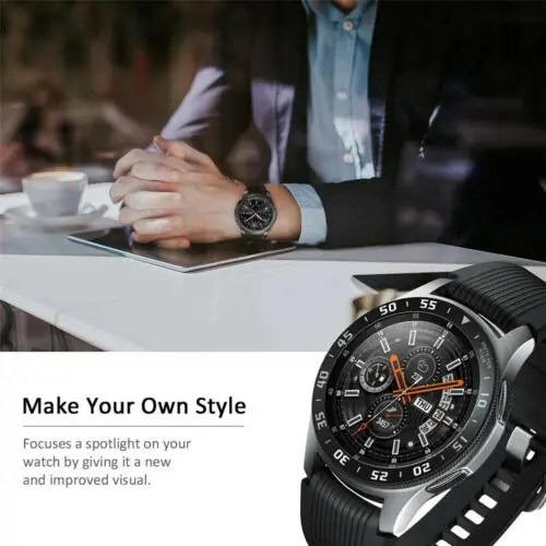 Антицарапина металлический ободок кольцо клейкая крышка для Samsung Gear S3 frontier 12 мм/46