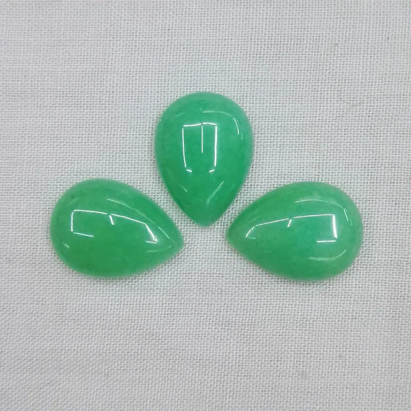 

Fashion 50Pc Natural stone cab cabochon Malaysia 13x18MM water drop bead Teardrop for jewelry making accessories Free shipping