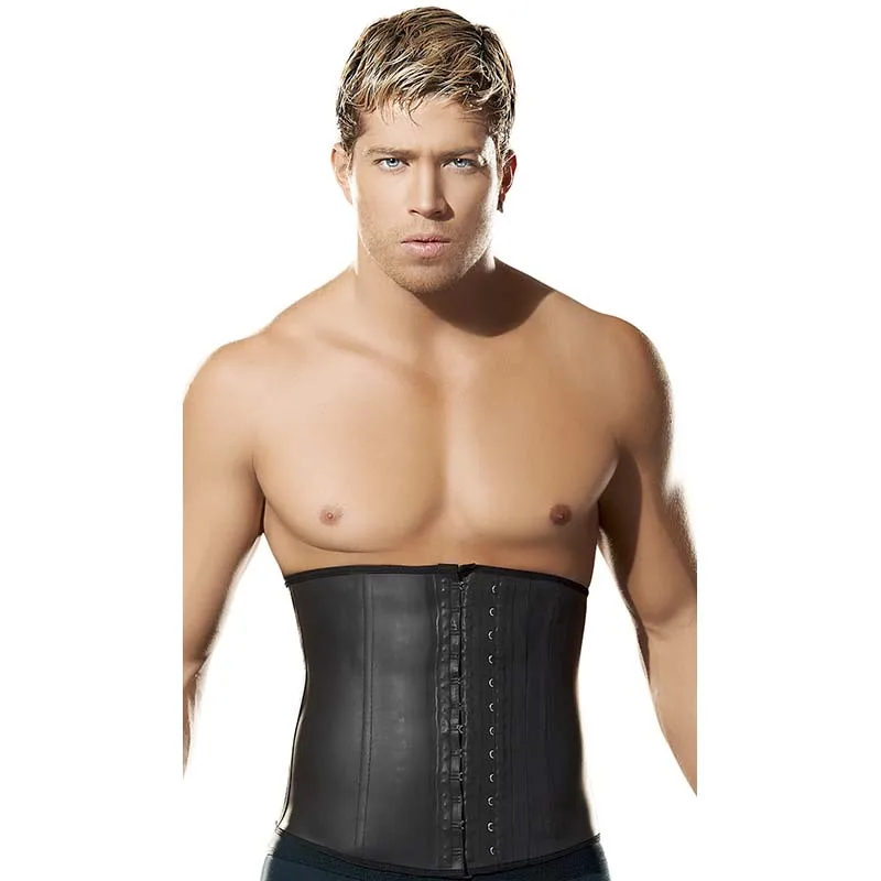 

Male Slim Belt Waist Trainer Corsets For Men Compression Garment Waist Shaper Latex Waist Cincher Slimming Belt Men Body Shaper