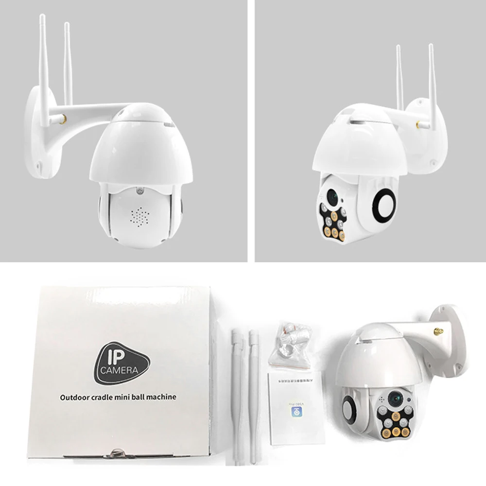 Открытый PTZ IP камера купольная беспроводная Wifi охранная сигнализация 1080P ИК Сеть