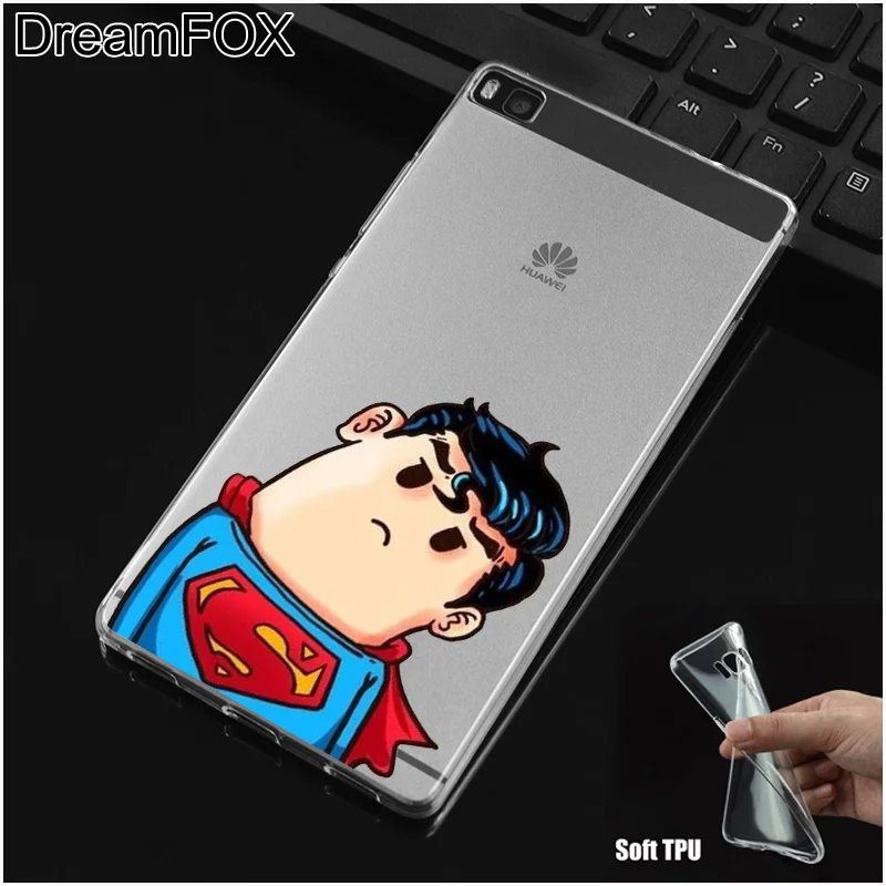 DREAMFOX L321 милый мультяшный Дизайн Мягкий ТПУ силиконовый чехол для huawei P8 P9 P10 Lite Plus