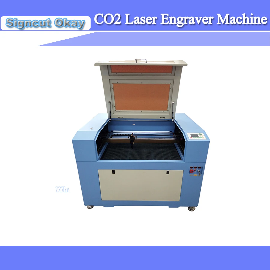 

80W CNC CO2 laser engraver machine/wood engrave machine/laser cutter 6090/9060 with Ruida system support coreldraw software