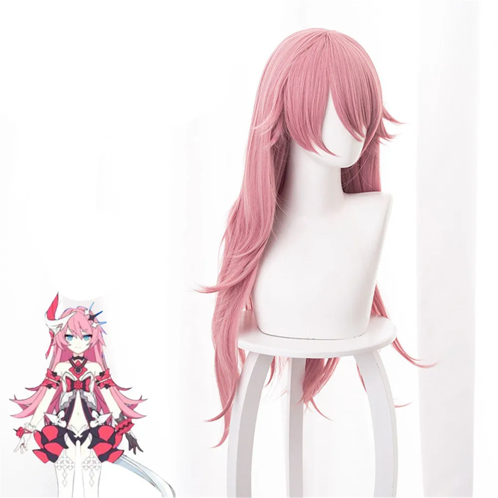 Игра Honkai Impact 3 Косплей Liliya Olenyeva розовый 75 см термостойкие синтетические длинные