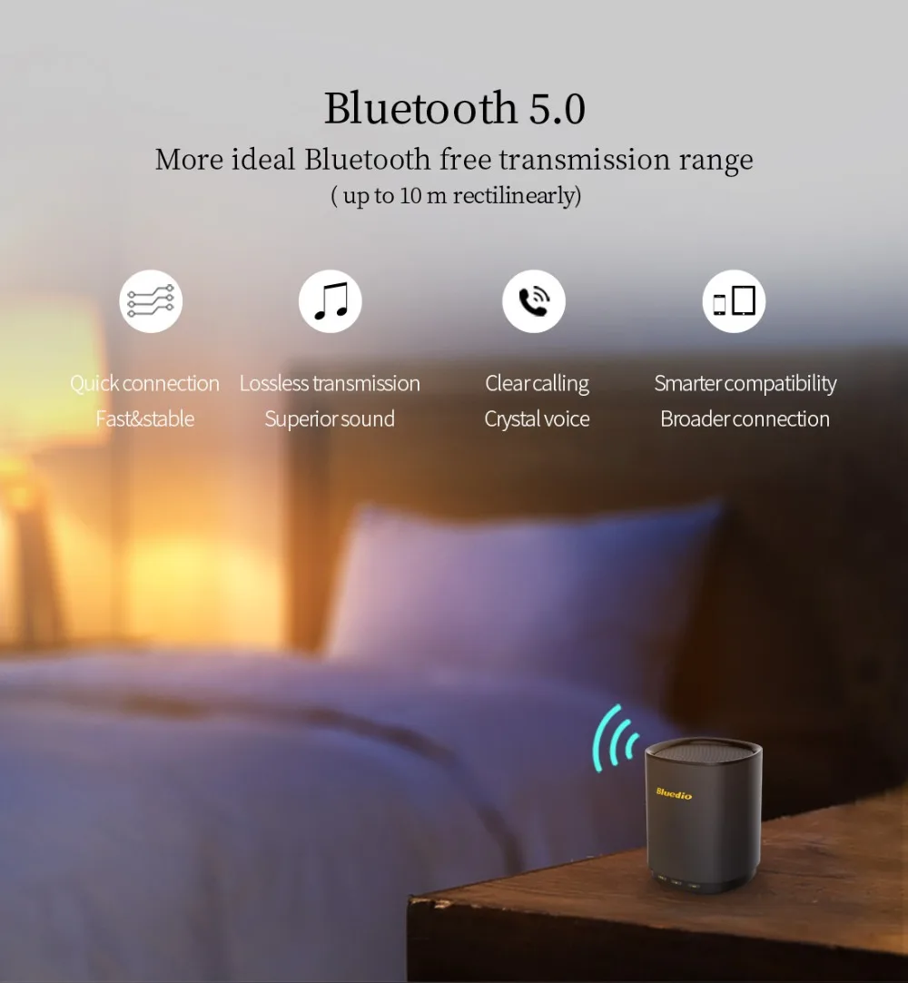 Bluedio TS5 Мини Bluetooth динамик портативный беспроводной динамик звуковая система с микрофоном Поддержка голосового управления Громкоговоритель