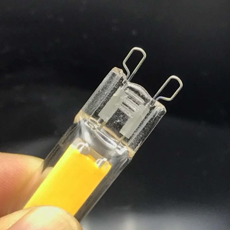 Галогенная Светодиодная лампа G9 COB LED 220 В/240 В/110 В/120 в 3 Вт высокомощная прозрачная