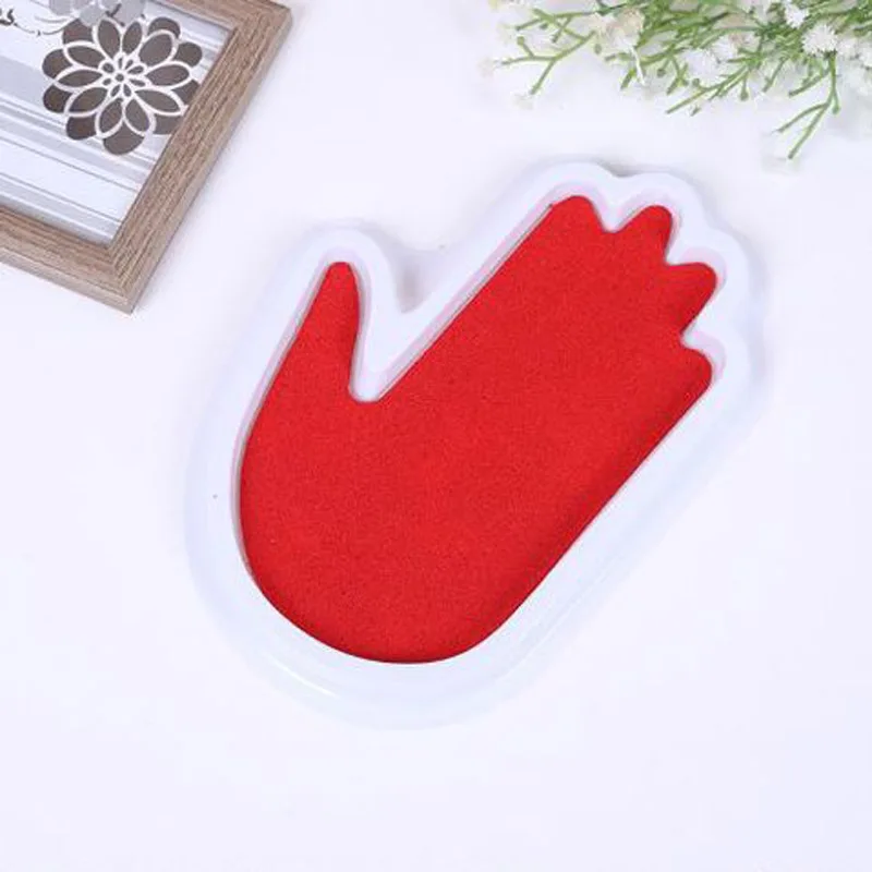 Красный BalleenShiny Подушечка для чернил DIY игрушки для рисования пальцами детские забавные граффити цветные граффити штемпельная подушка штампы живопись подарок для детей - Цвет: Красный