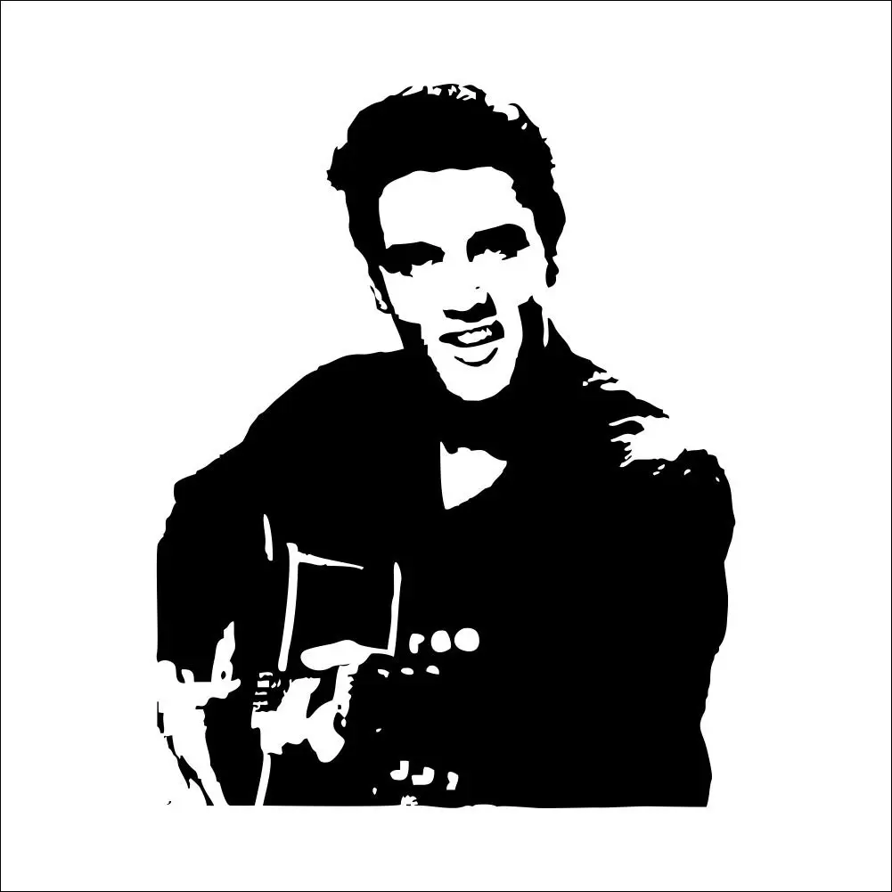Известный ELVIS Elvis Presley виниловые художественные настенные наклейки домашний